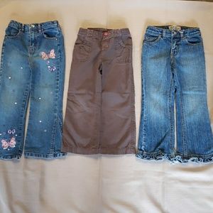 Girls 4T Pants lot of 3